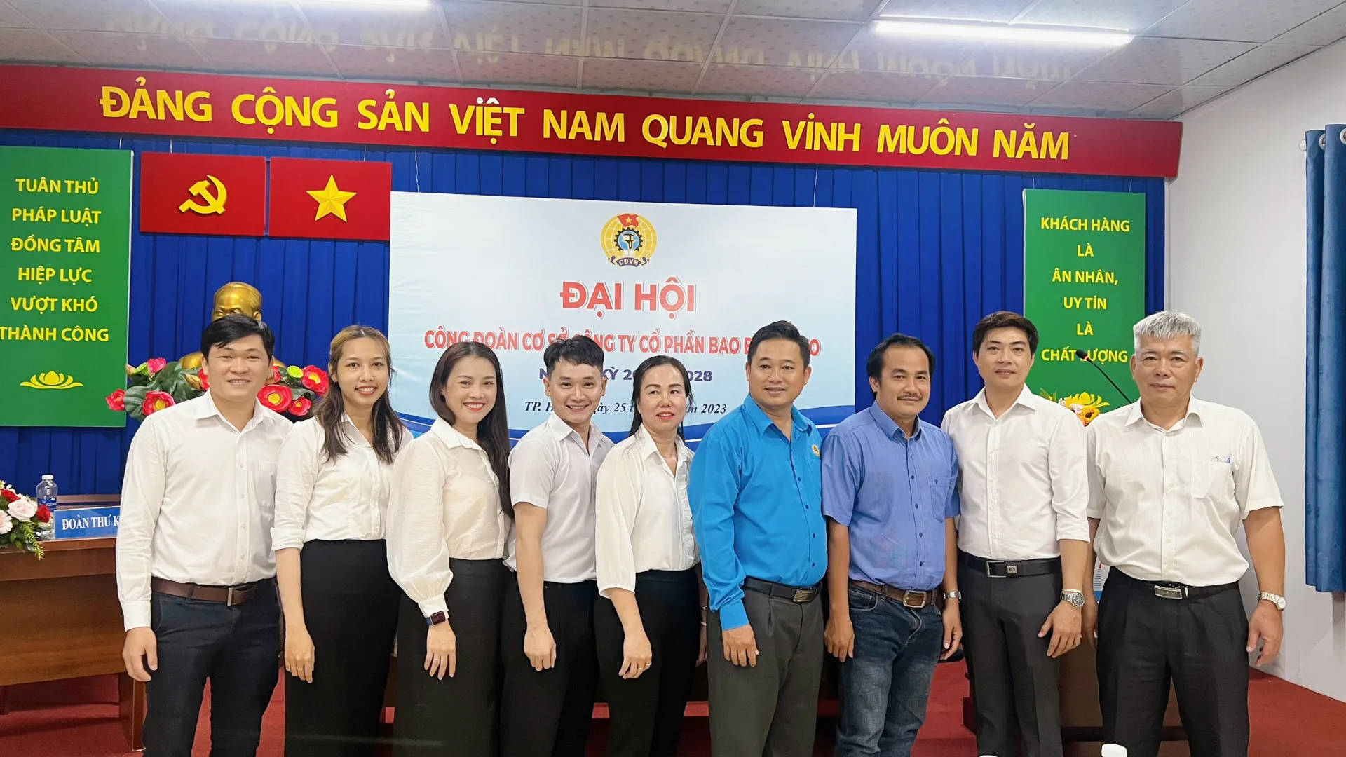 ĐẠI HỘI CÔNG ĐOÀN CÔNG TY CỔ PHẦN BAO BÌ VAFACO NHIỆM KỲ 2023-2028