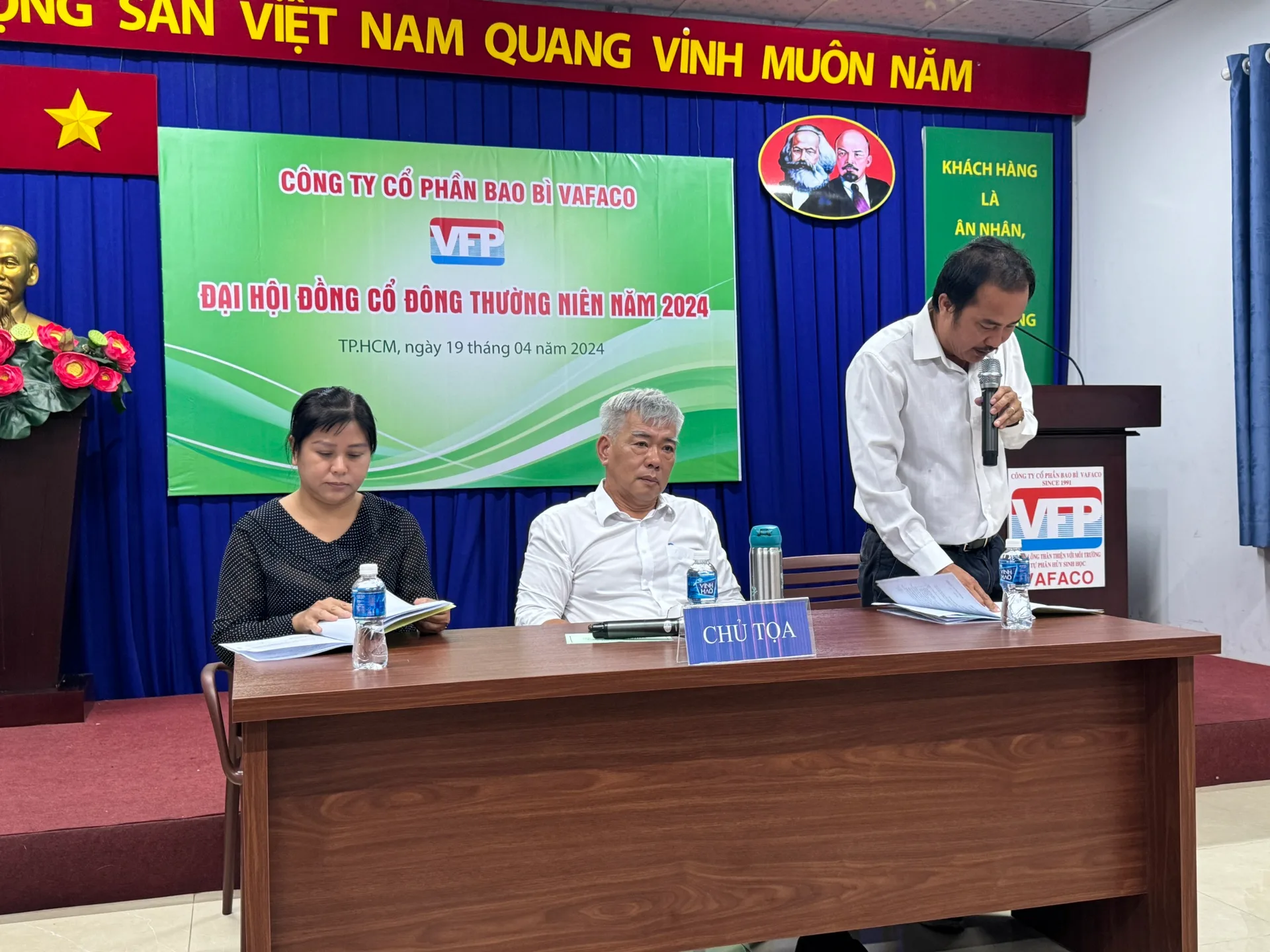 ĐẠI HỘI ĐỒNG CỔ ĐÔNG THƯỜNG NIÊN NĂM 2024 CÔNG TY VAFACO