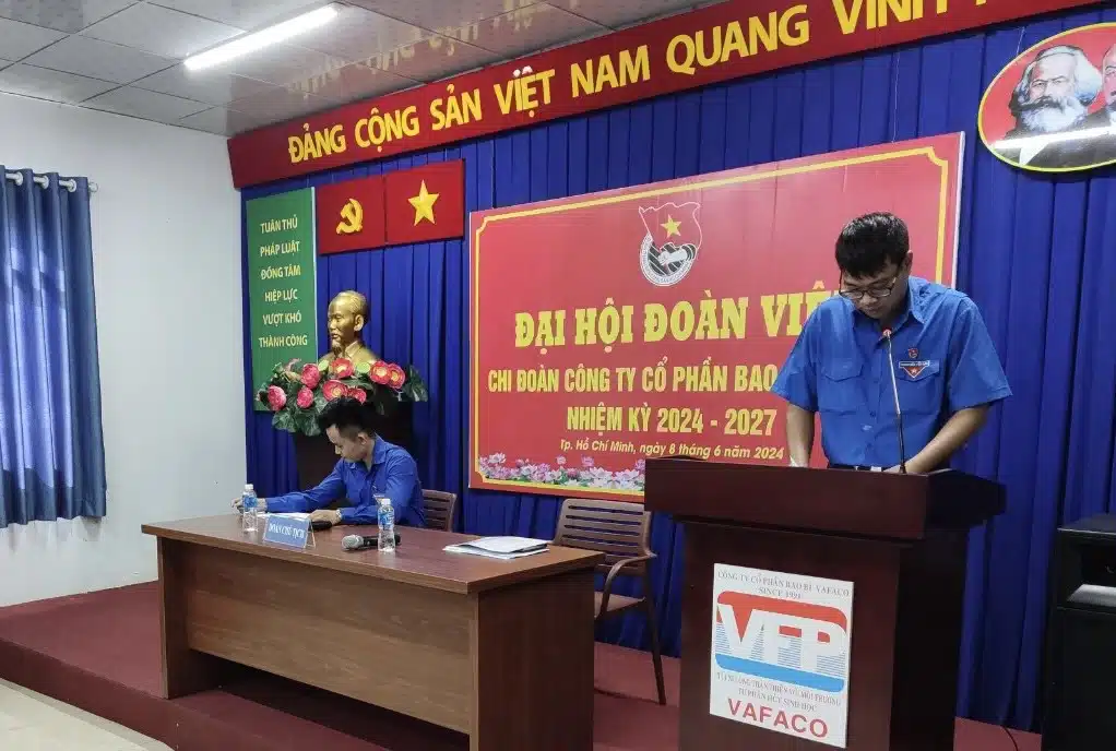ĐẠI HỘI CHI ĐOÀN CÔNG TY CỔ PHẦN BAO BÌ VAFACO NHIỆM KỲ 2024-2027